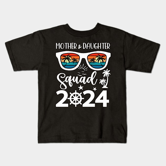 Mother & Daughter Cruise 2024 Vacation Squad Gift For Women Kids T-Shirt by inksplashcreations